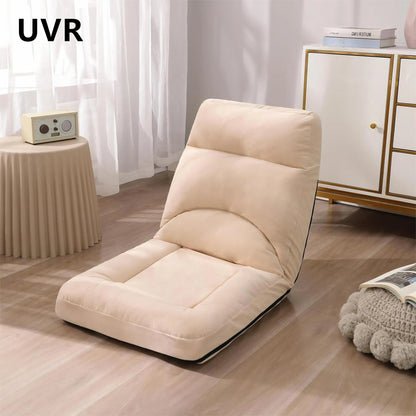 UVR Tatami Chaise de canapé simple pour personne paresseuse Chaise de dossier de loisirs pliante Chaise de canapé de balcon de chambre Chaise de bureau réglable