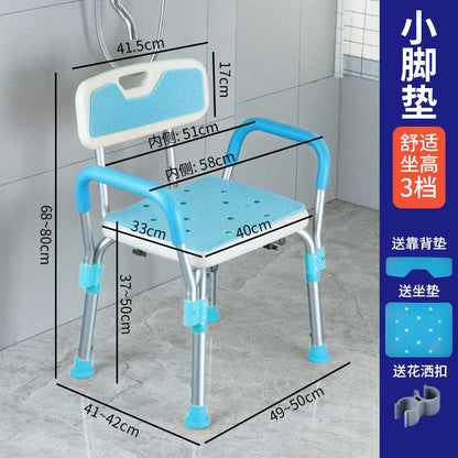 Nordic Disabled Bathroom Chair Step Headboards Shower Children Stool Elderly Medical Storage Silla Plegable Unique Furniture