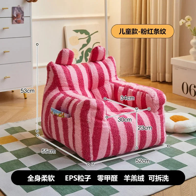 Sofa Bed Child Folding Kids Baby Chair Strawberry Couch Pufff Armchair Children Room Furniture Children's Spielsofa Opens Kid