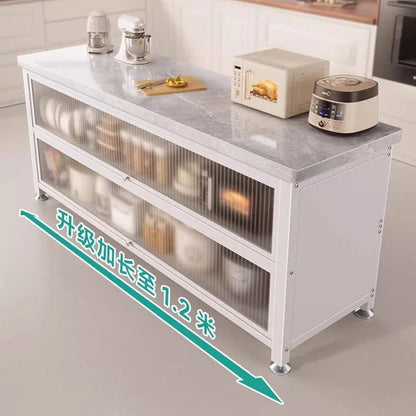 Buffets Meubles Multifonctionnels Buffet Armoires Ouvertes Table Auxiliaire de Cuisine Muble Cuisine Meubles Alacena Rangement LT