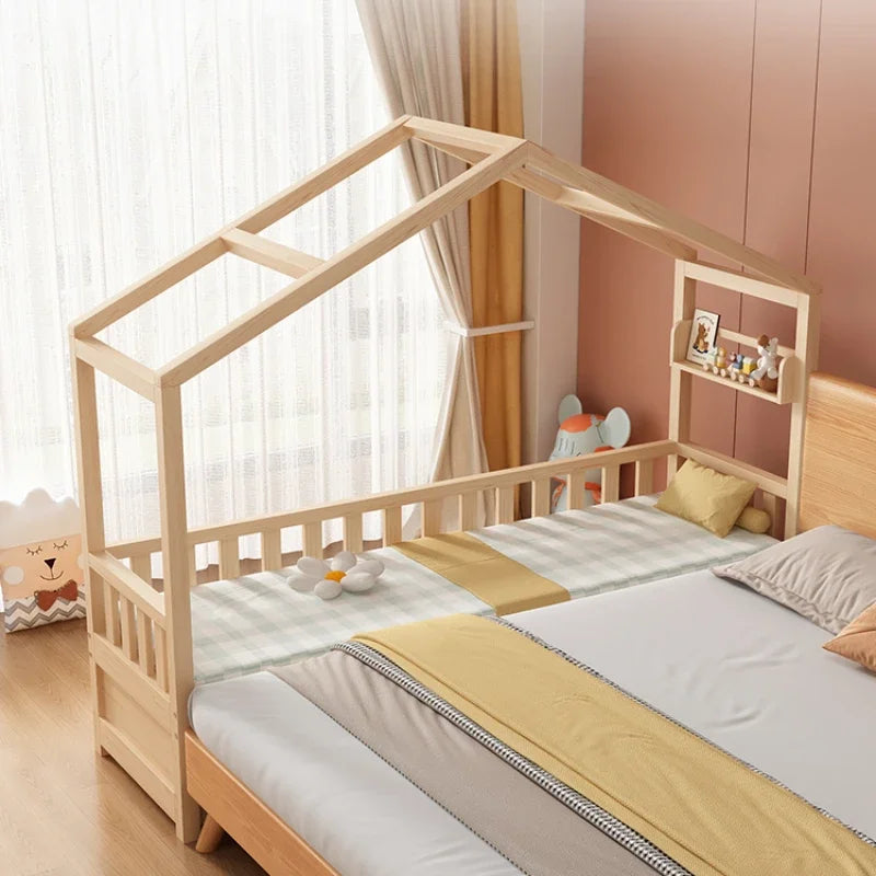 Meubles pour tout-petits Chambre d'enfants Lit de luxe Lits pour bébé Enfants de 6 ans Chambre des mères Meubles Letto Per Bambini Berceau