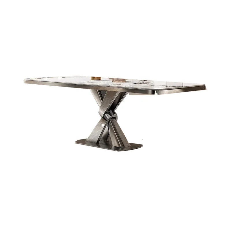 Mesa de diseño para comedor, sala grande, muebles nórdicos de lujo, hogar, estilo moderno, mesas de comedor, juegos de muebles de cocina, patio