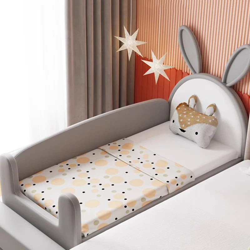 Cama de lujo para niñas de princesa, color rosa, cómoda, loft, moderna villa, para niños, muebles para el hogar