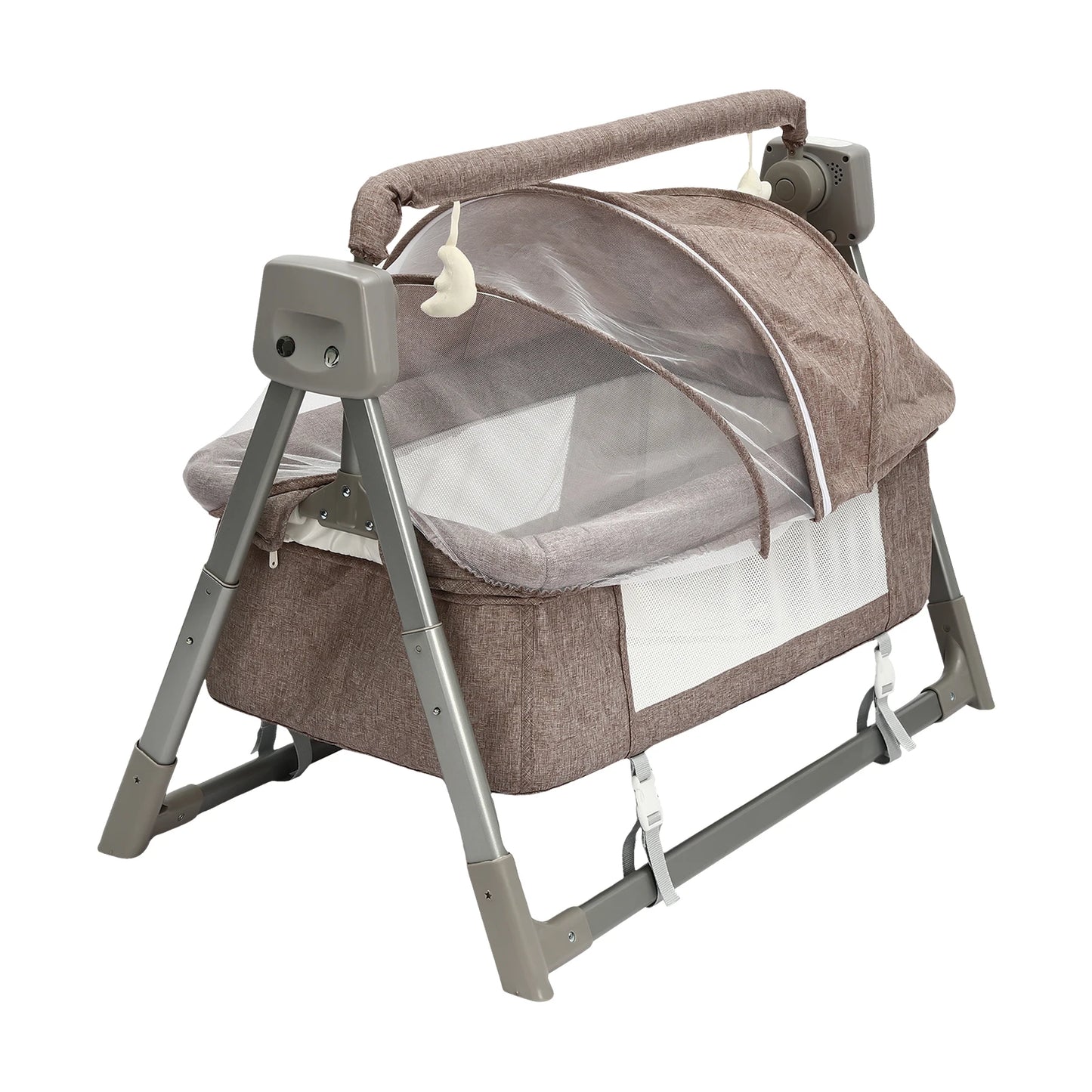 Berceau électrique portable pour bébé, berceau à bascule, lit pour nouveau-né, berceau de chevet, berceau musical pliable