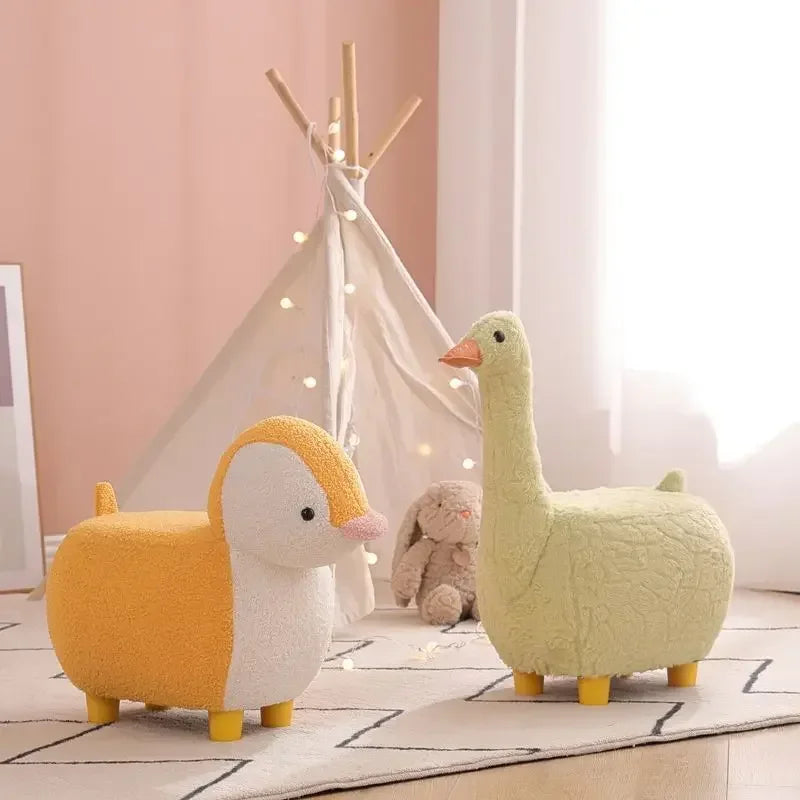 Mini silla para niños, silla deslizante de felpa para bebés y niños pequeños, nuevo estilo, moderna y avanzada, muebles para habitación de niños