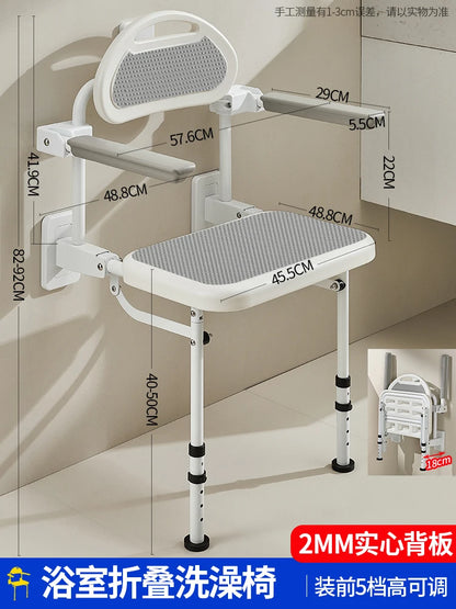 Silla de baño para exteriores para turistas, taburete de maquillaje apilable que ahorra espacio, cabeceros nórdicos, silla plegable para niños, muebles para el hogar