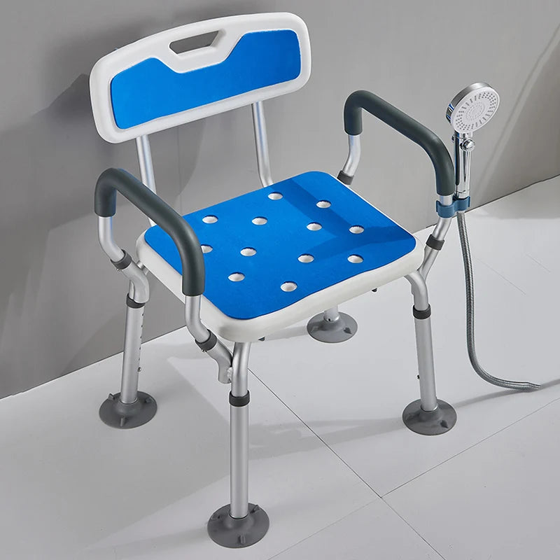 Silla de baño plegable portátil de metal y plástico para niños, ancianos, pasillo, ducha, taburete, dormitorio, cabeceros, muebles posmodernos