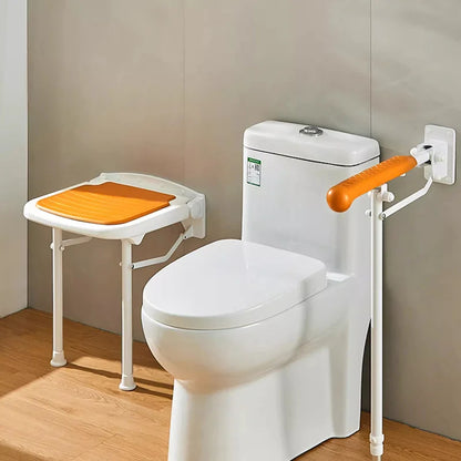 Taburete de pasillo Minder montado en la pared nórdico que ahorra espacio Silla de baño de cocina de diseño Taburete plegable para niños Muebles para el hogar