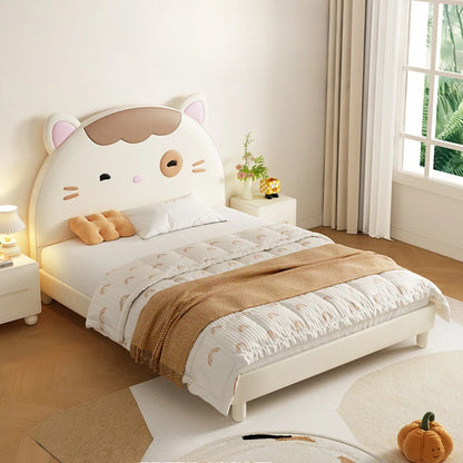 Cama doble moderna de princesa para niñas, diseño de loft de lujo, camas para niños que ahorran espacio, lindas cabañas iluminadas, muebles de dormitorio para niños