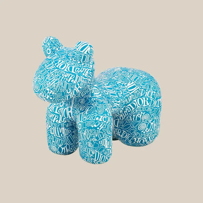 Pony Cartoon Chair Mobile Plastic Creative Children Stool Minimalist Nordic Vanity Footrest Living Room Chairs Single Person