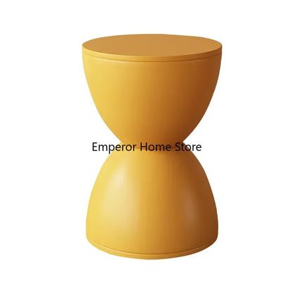 Round Stool Children Plastic Shoe Changing Coffee Table Low Stool Dresser Chair Hourglass Shaped Entrance Hall Furniture 발받침