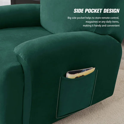 Funda elástica para sofá reclinable, de terciopelo suave, para sillón Lazy Boy, elástica, antideslizante, con todo incluido, para sala de estar