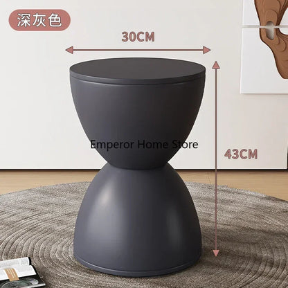 Round Stool Children Plastic Shoe Changing Coffee Table Low Stool Dresser Chair Hourglass Shaped Entrance Hall Furniture 발받침