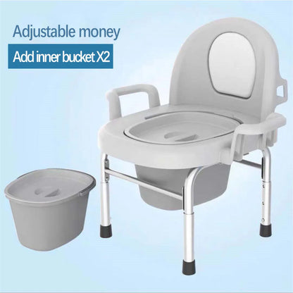 Portable Toilet Chair Sitting Stool Chair Elderly Pregnant Children Portable Squat Toilet Room Bedside Toilet Seat Non-slip