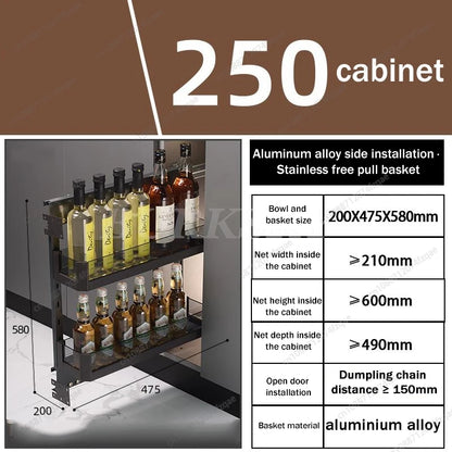 Gabinete de cocina y canasta de esquina de almacenamiento Estante para platos de condimentos incorporado Estante para platos extraíble completamente abierto y giratorio Suministros de almacenamiento