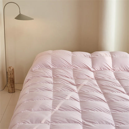 Sondeson Women Pink 100% Goose Down Duvet  Filler 3D Bread Quilt Comforter Queen King All Season Blanket 100% Cotton Shell 1PCS