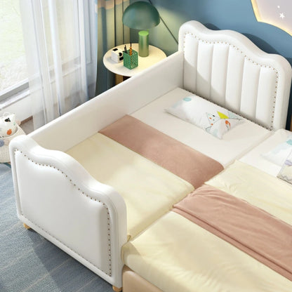 Lits nordiques modernes pour enfants, lits blancs de luxe pour filles, meubles de chambre à coucher pour enfants princesse Cama Infantil