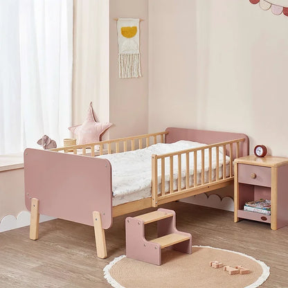 Toddler Furniture Low Loft Bed Mother Kids Bedroom Children Baby Rocking Chairs Boy Children's Cuna Para Bebe Individual Wooden