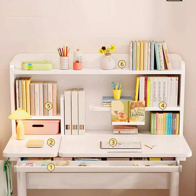 Petit bureau Table d'étude Mobilier scolaire Salle de classe Enfants Tables pour enfants Ensemble pour enfants élémentaires Chaise de chambre Fournitures pour étudiants