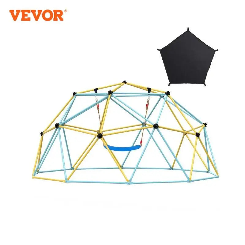 VEVOR Climbing Dome 6/8/10/12FT Geometric Dome Climber Hammock Swing Jungle Gym Climbing Grip Outdoor Backyard Play Equipment