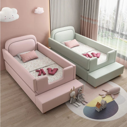 Lits pour enfants princesse filles rose moderne Comferter lit bébé mezzanine blanc Camas De Dormitorio meubles maison