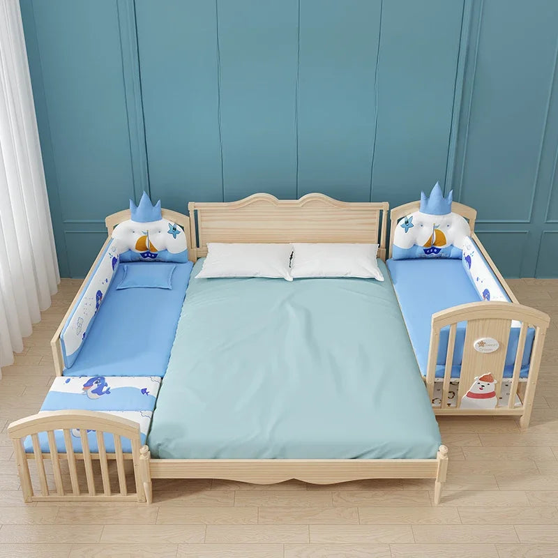 Cama Madre-hijos Niño Niño Camas Niños 1 Años 10 Adelante Lujo Infantil Individual Letto Per Bambini Toddler Madera