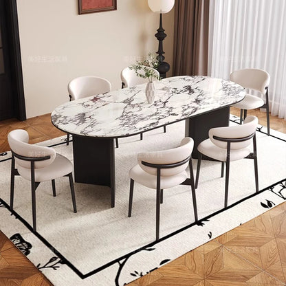 Table Dining Dinner Luxury Nordic Design Home Furniture Vintage Modern Living Room Kitchen Hotel Furniture Sets Restaurant