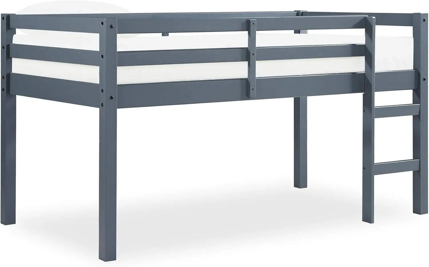 Milton Junior Twin Loft Bed, Grey