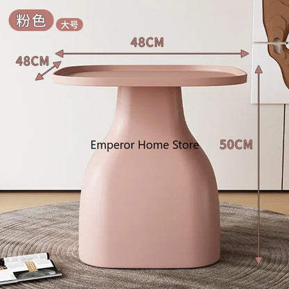 Round Stool Children Plastic Shoe Changing Coffee Table Low Stool Dresser Chair Hourglass Shaped Entrance Hall Furniture 발받침