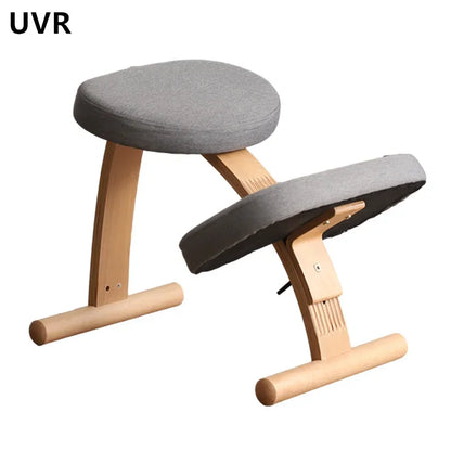 Silla de juegos de computadora UVR para uso doméstico Silla de estudio para niños Silla elevadora de madera maciza Silla de rodillas Silla ergonómica de oficina para dormitorio