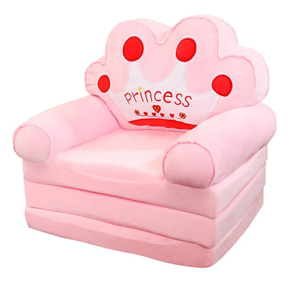 MOMO Canapé pour enfants mignon dessin animé paresseux pliant petit canapé-lit fille princesse bébé tout-petit double usage petit siège pour enfant