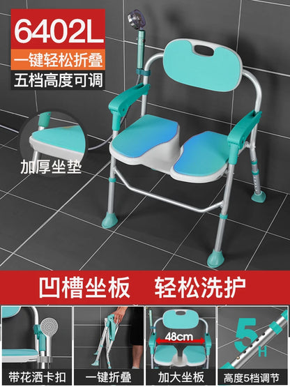 Minder Bench Bathroom Chair Vanity Children Shower Toilet Stool Designer Disabled Space Saving Taburete Plegable Salon Furniture