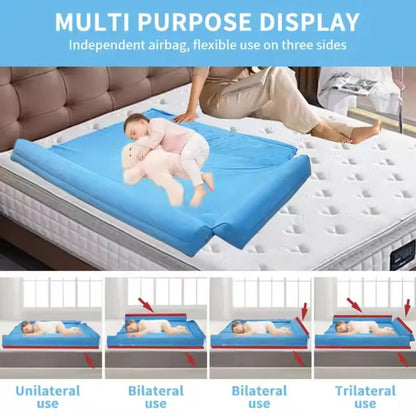 New 3-side Travel Inflatable Bed Bumpers Kids Baby Sleep Blow-up Bed Rails Three Sides Toddler Inflatable Bed Rail Anti Drop