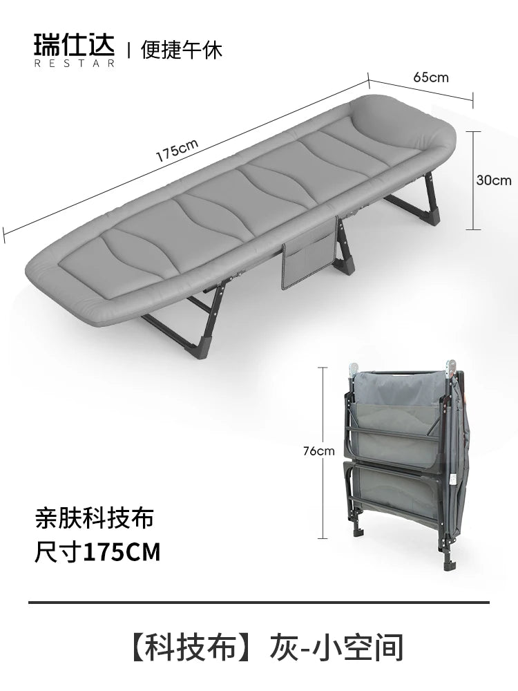 Portable Folding Bed Beauty Floor Kids Travel Folding Bed Bedroom Metal Foldable Wall Letto Pieghevole Minimalist Furniture