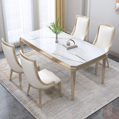 Table Dining Kitcjen Dinning Tables Sets Small Furniture Home Light Luxury Room Set Restaurant Patio Furniture Kitchen Chairs