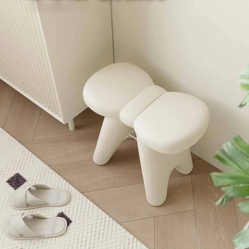 Modern Shoe Changing Ottomans Portable Bedroom Living Room Small Stools Multifunctional Vanity Chair Children Furniture for Home