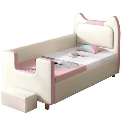 Cadre de lit pour enfants joli et moderne, matelas blanc pour enfants, lit bébé princesse, meubles de chambre à coucher