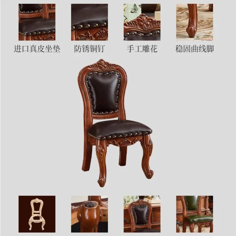 Solid Wood Small Chair Low Stool Children Backrest Leather Living Room Sofa Coffee Table Stool Dressing Household Home Furniture