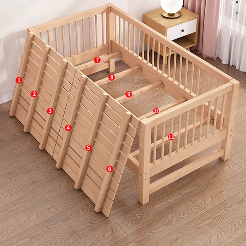 Garde-corps Usa Lits pour enfants Simple Sécurité Moderne Luxe Lits pour enfants Fille Chambre en bois Letto Per Bambini Meubles pour enfants