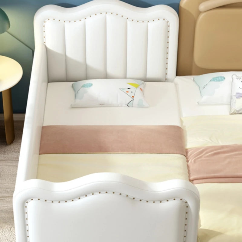 Lits nordiques modernes pour enfants, lits blancs de luxe pour filles, meubles de chambre à coucher pour enfants princesse Cama Infantil