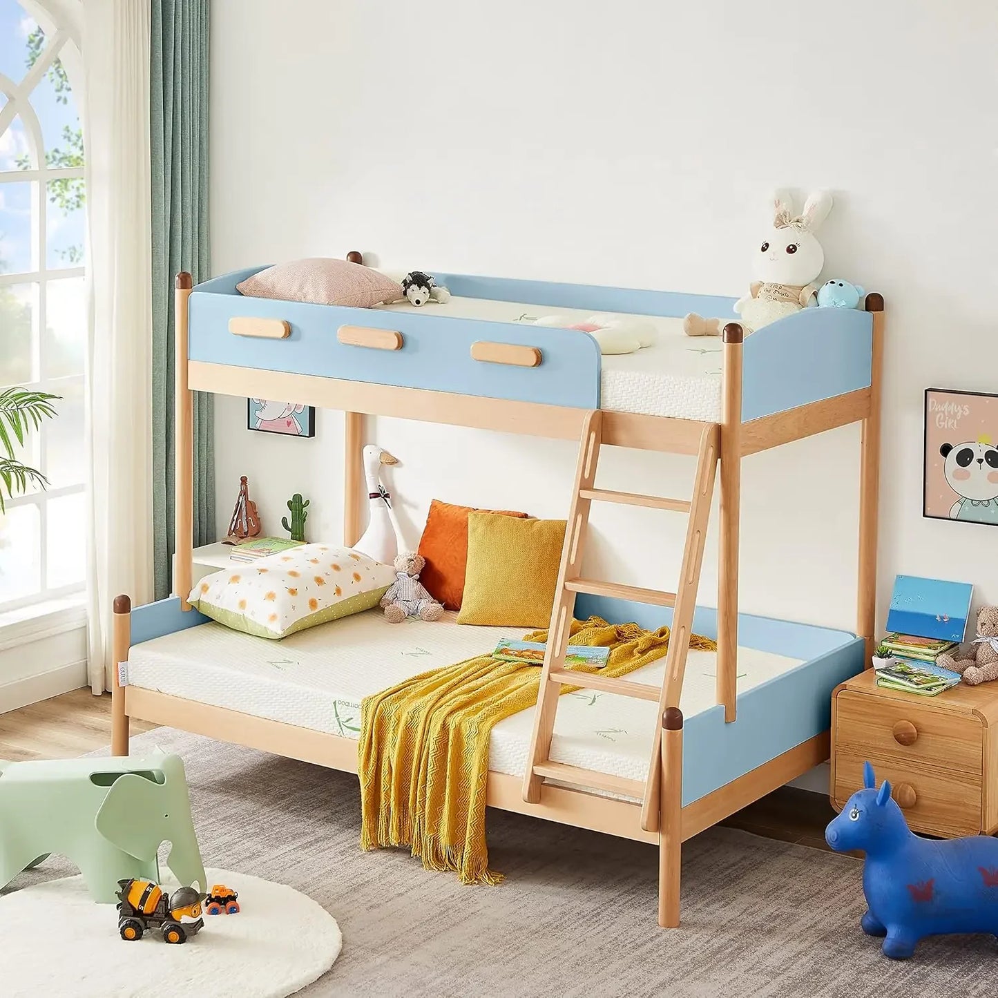 Twin Mattress, 5 Inch Memory Foam in a Box for Kids with Breathable Bamboo Cover, Medium Firm Gel Mattress for Bunk Bed