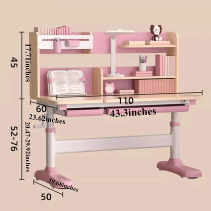 Mesa y silla para niños con elevación para estudiantes, estantería para libros, mesa de escritura, mesa de tocador, silla, juego para niños, soporte de lectura, mesa de escritorio, muebles para niños