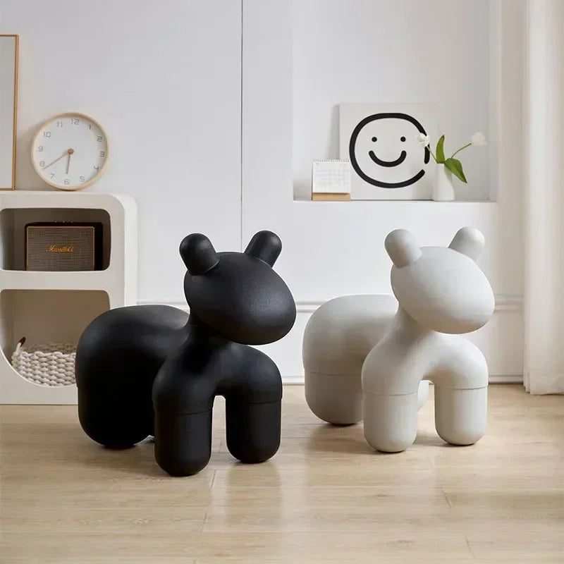 Simple Leisure Chair Animal Seat Creative Living Room Stool Pony Chair Living Room Creative Children Adult Chair Personalized