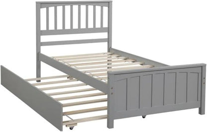 Cama nido para niños con plataforma, doble, estructura de madera, adecuada para niños, adolescentes y adultos