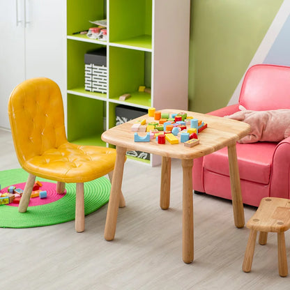 Chaise pour enfants en bois massif, tabouret bas, chaise d'écriture pour maternelle, apprentissage, maison, dossier, canapé, cuisine, balcon, meubles en bois