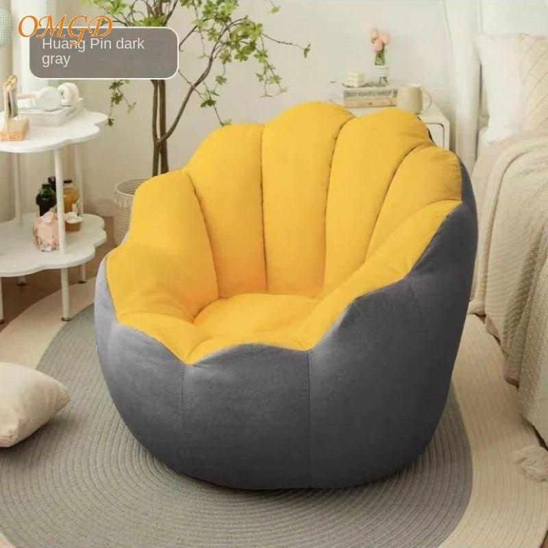 OMGD Bedroom Living Room Lazy Person Sofa Tatami Small House Rental House Single Small Sofa Stool Chaise Lounge Net Red Chair