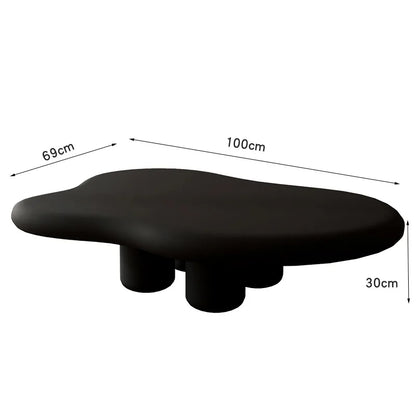 MOMO Nordic Cloud Tea Table Simple Modern Small Household Living Room Shaped Table Cream Wabi-sabi Tea Table 100/120cm