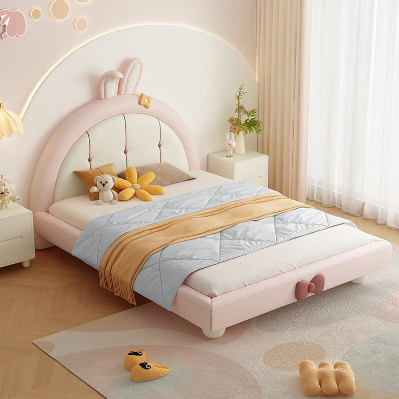 Lit Double Princesse Doux pour Filles Design De Luxe Moderne Économiseur D'espace Cadres De Lits Pour Enfants Lit Bébé Cabane Enfant Meubles De Chambre