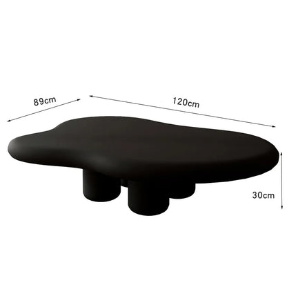 MOMO Nordic Cloud Tea Table Simple Modern Small Household Living Room Shaped Table Cream Wabi-sabi Tea Table 100/120cm