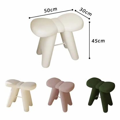 Modern Simple Shoe Changing Ottomans Portable Small Stools Multifunctional Vanity Chair Children Bedroom Living Room Furniture